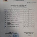 Rezultate Olimpiada de Limba Engleză